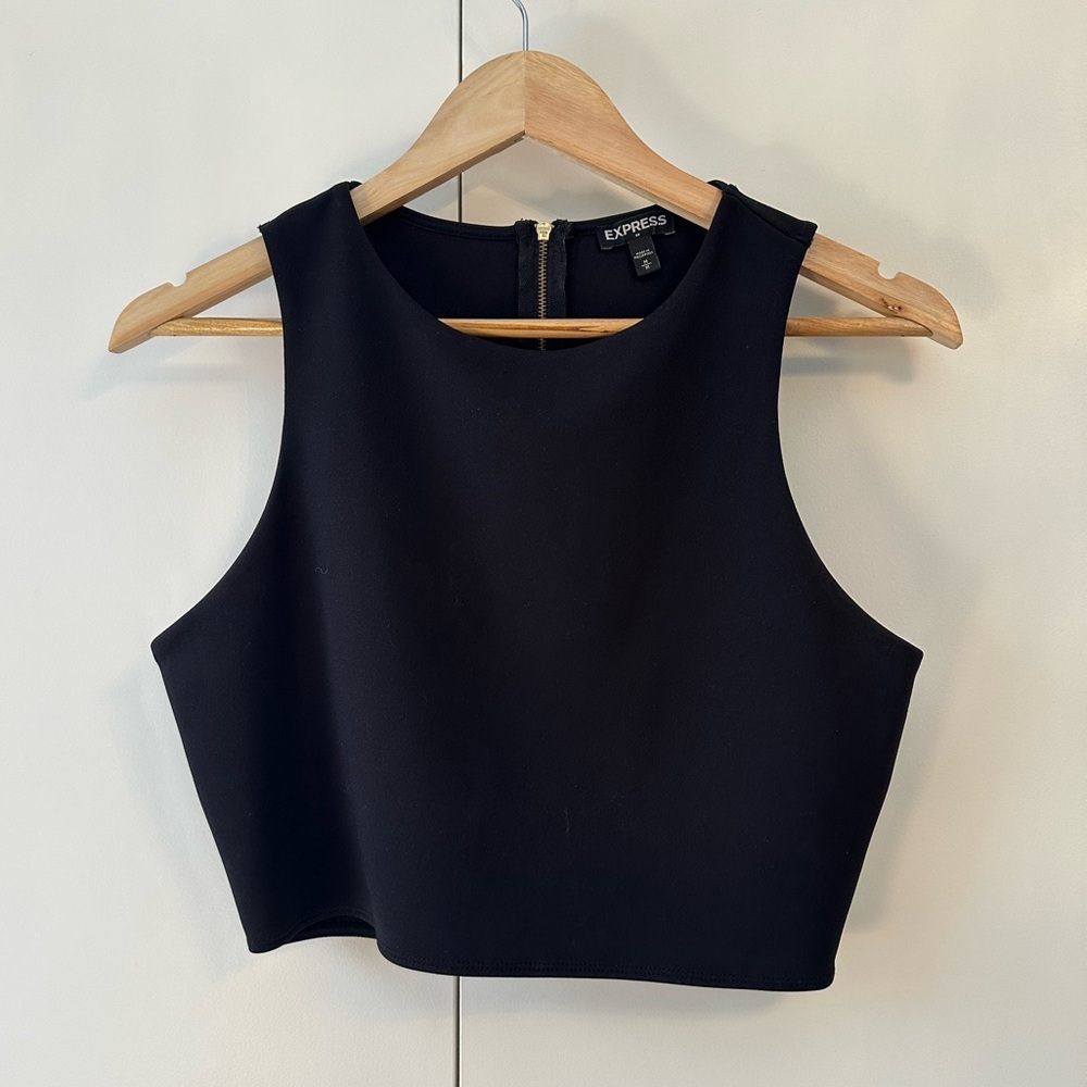 Cropped Express Cutout Top NWOT